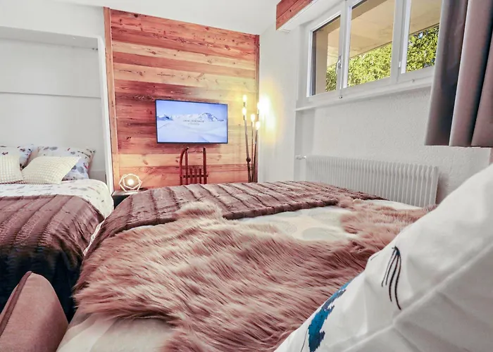 Renove Cosy Et Centre, Ski-in Ski-out 크란스몬타나